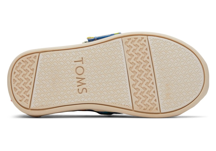 Alpargatas Toms Tiny Dinos Azul Cobalto