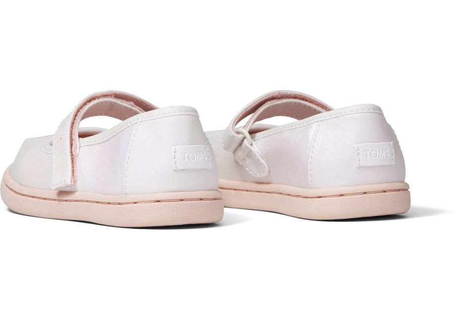 Toms Tiny Mary Jane Slip-on Blanco