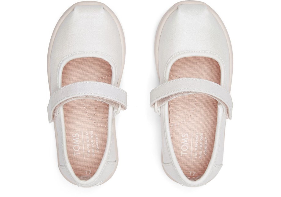 Toms Tiny Mary Jane Slip-on Blanco