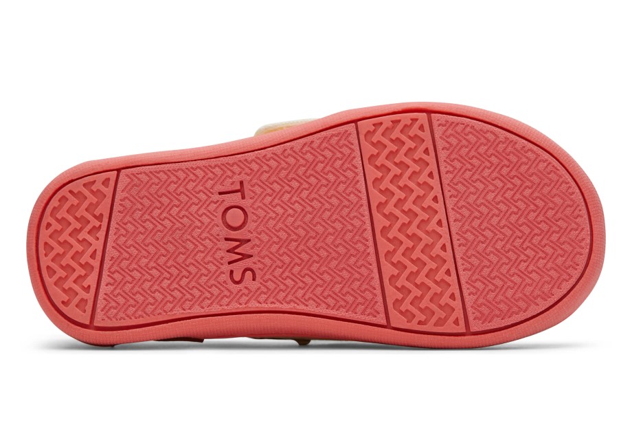 Toms Tiny Alpargata Papel Fuente Marfil