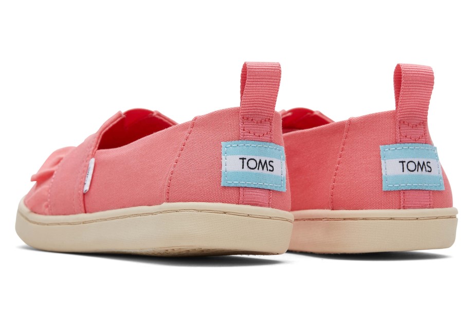Alpargata Juvenil De Toms Rosa Con Volantes