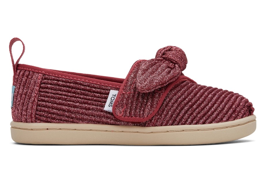 Toms Tiny Alpargata Luz Tenue Rosa Oscuro