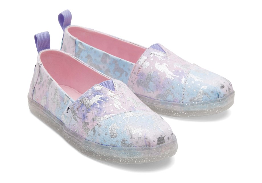 Toms Alpargata Juvenil Unicornio Tie Dye Foil