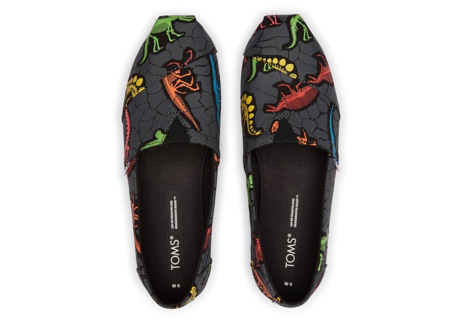 Toms Alpargata Dino Neón Multi Dino