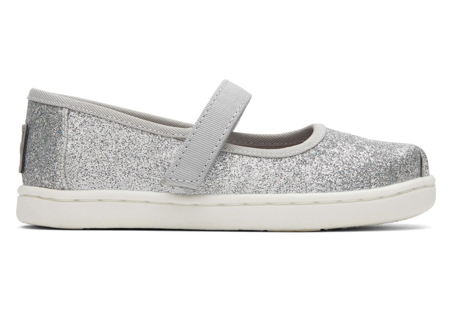 Toms Tiny Mary Jane Plata Iridiscente