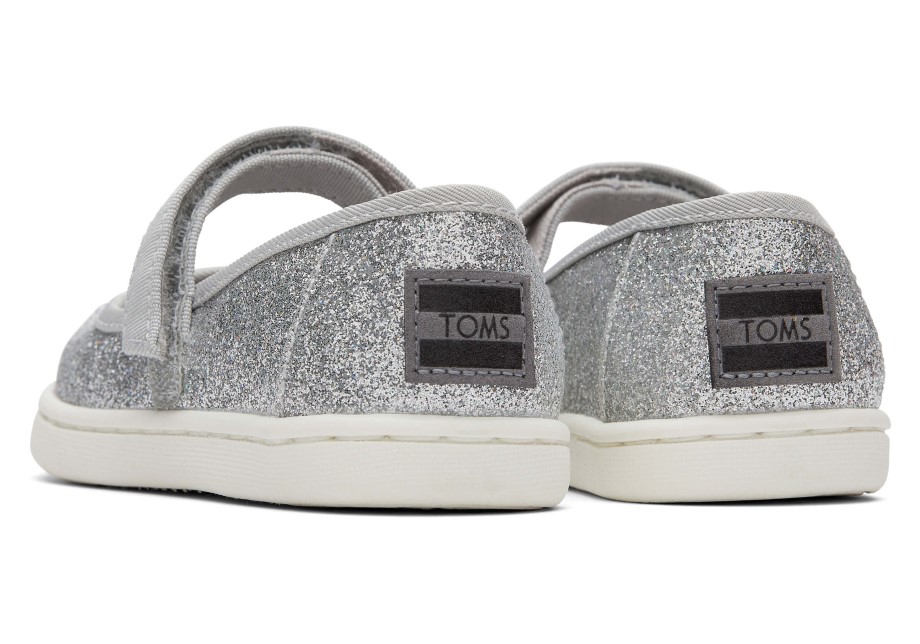 Toms Tiny Mary Jane Plata Iridiscente