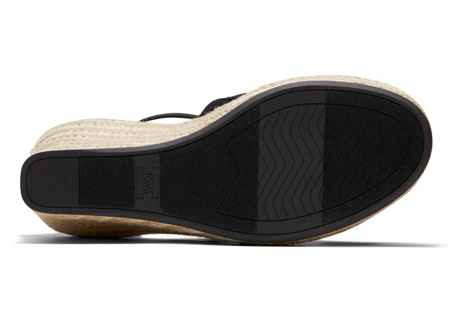 Toms Marisol Cuña Tacón Negro