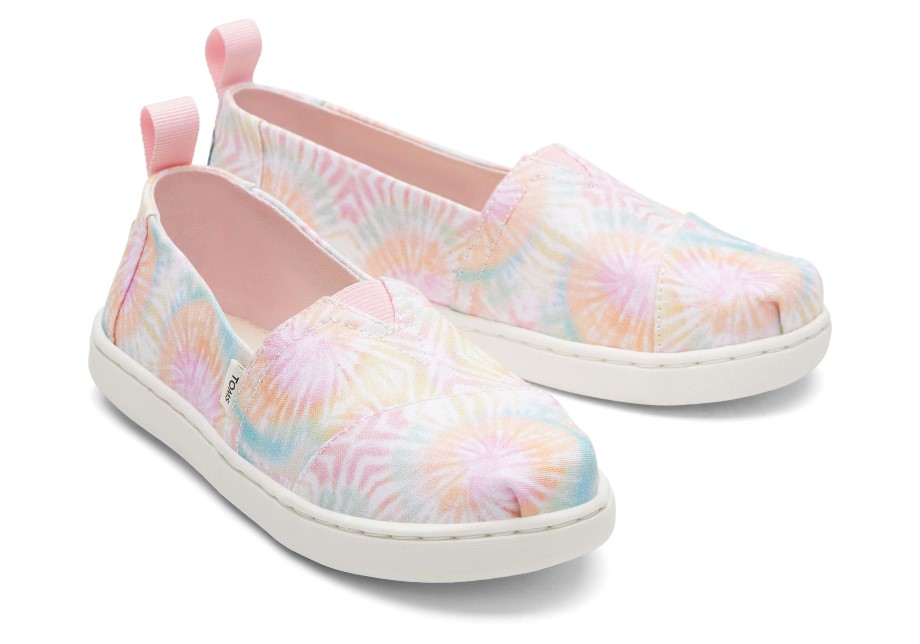 Alpargata Juvenil De Toms Tie Dye Rosa Tie Dye