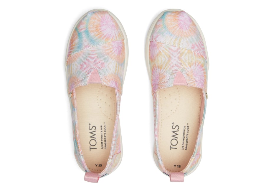 Alpargata Juvenil De Toms Tie Dye Rosa Tie Dye