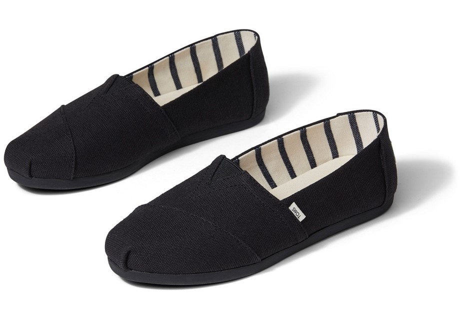 Toms Heritage Alpargata Negro Sobre Negro