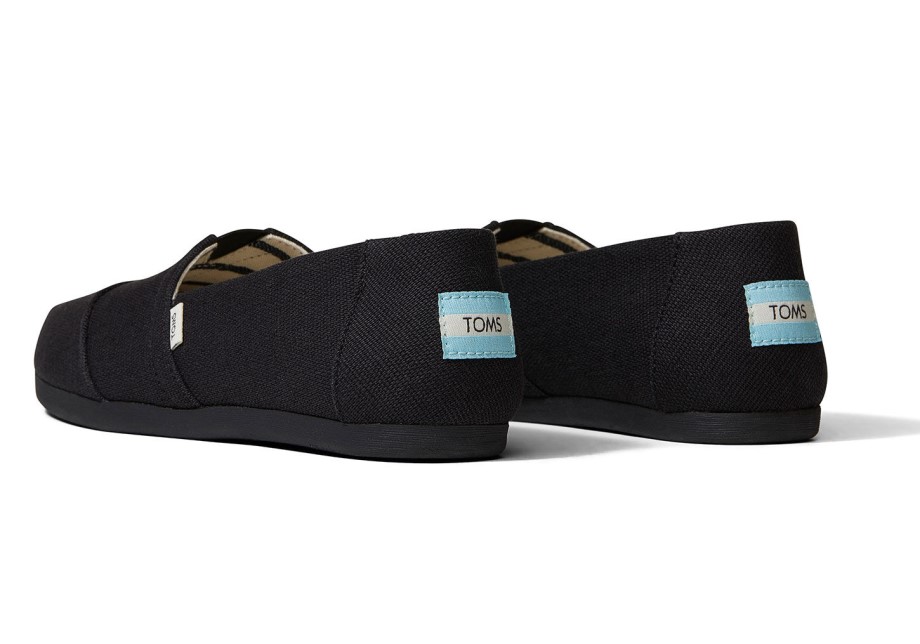 Toms Heritage Alpargata Negro Sobre Negro