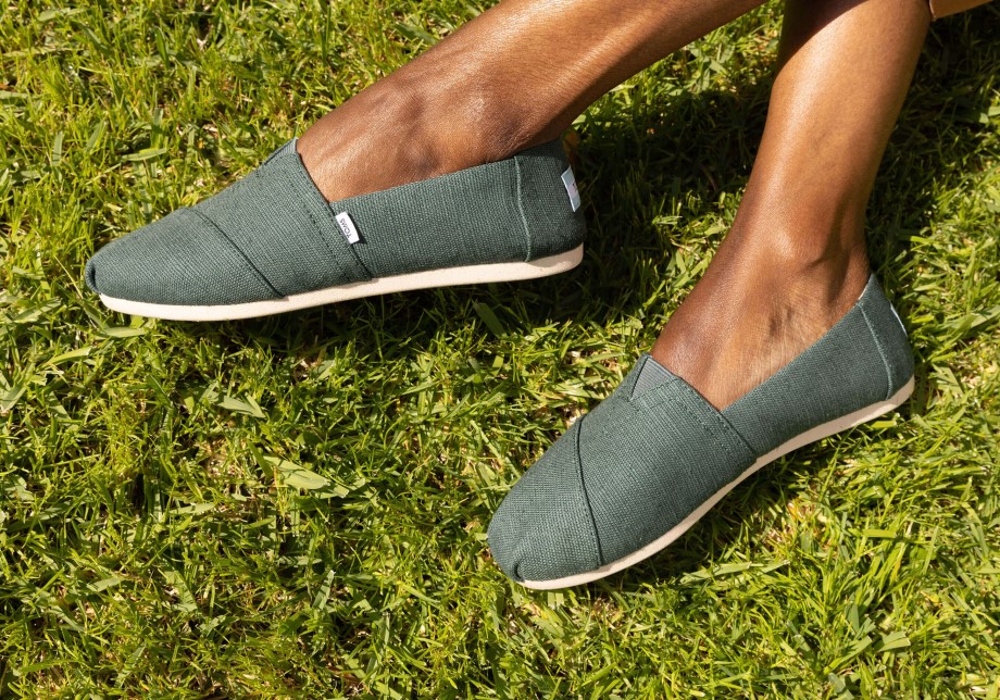Toms Alpargata Heritage Lienzo Verde Oscuro