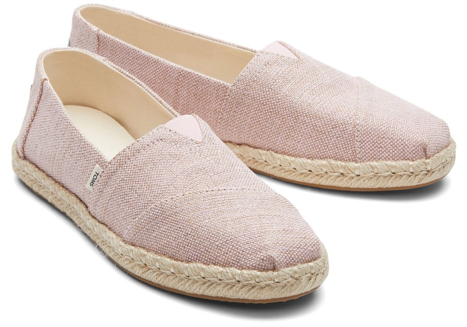 Toms Metalizado Alpargata Alpargata Rosa