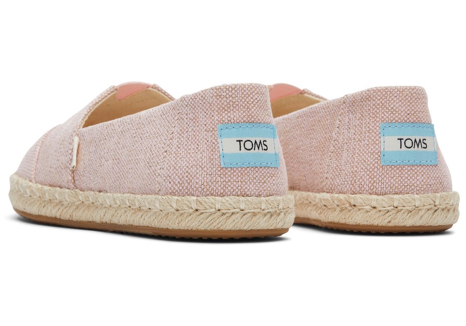 Toms Metalizado Alpargata Alpargata Rosa