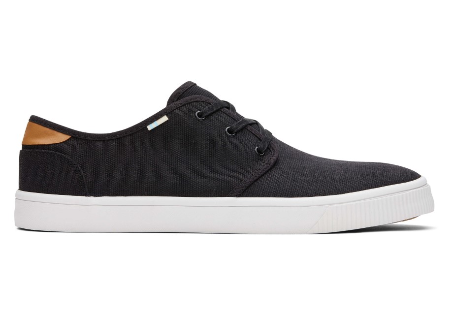 Zapatillas Toms Carlo Lona Negra Heritage