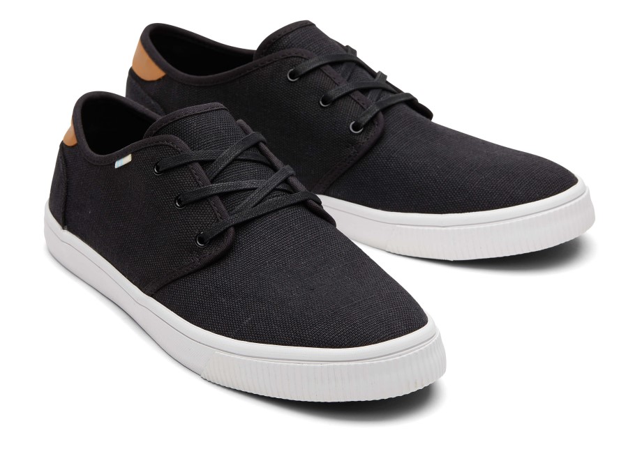 Zapatillas Toms Carlo Lona Negra Heritage