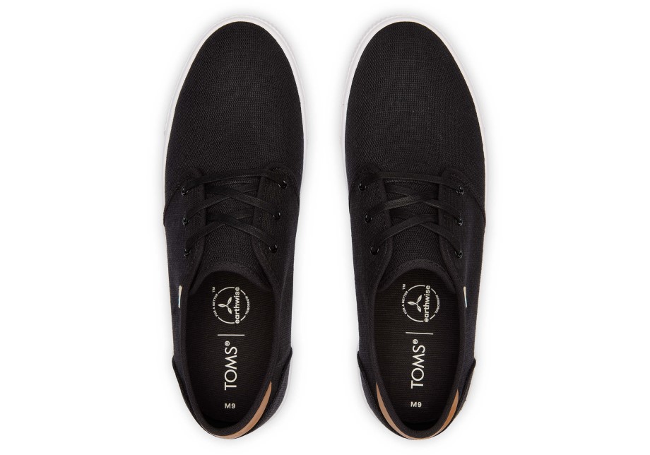 Zapatillas Toms Carlo Lona Negra Heritage