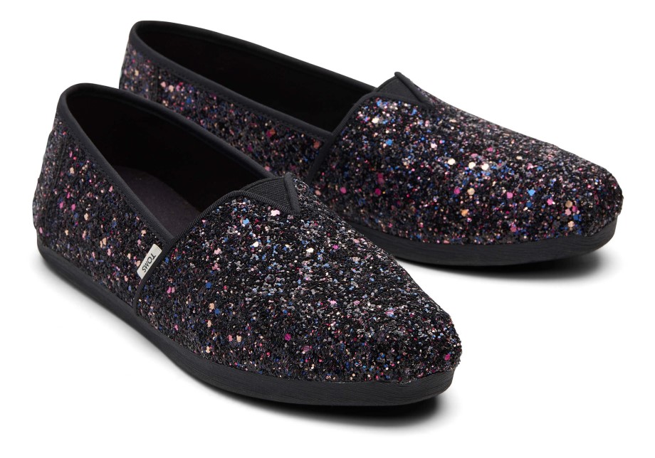 Toms Alpargata Brillo Negro