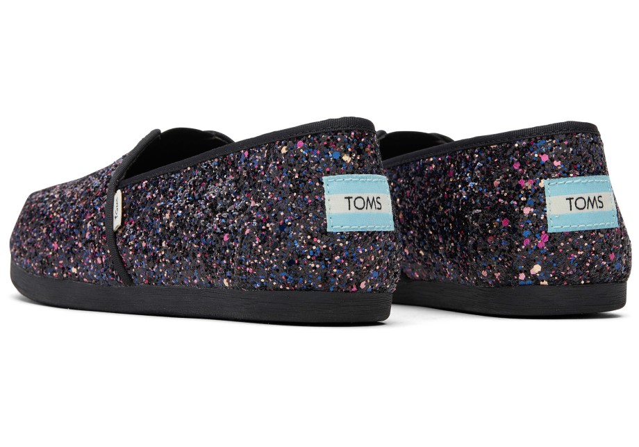 Toms Alpargata Brillo Negro
