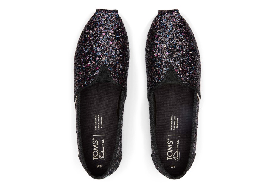 Toms Alpargata Brillo Negro