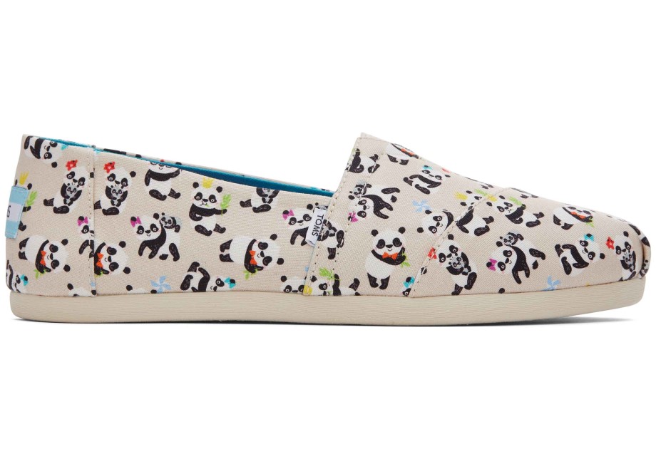 Toms Alpargatas Panda Fiesta Abedul Natural