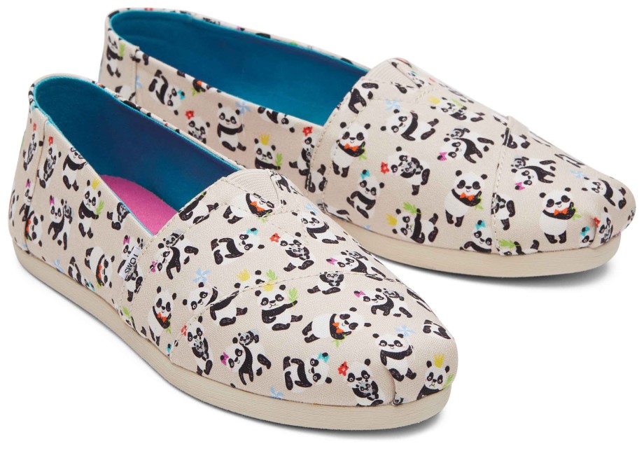 Toms Alpargatas Panda Fiesta Abedul Natural