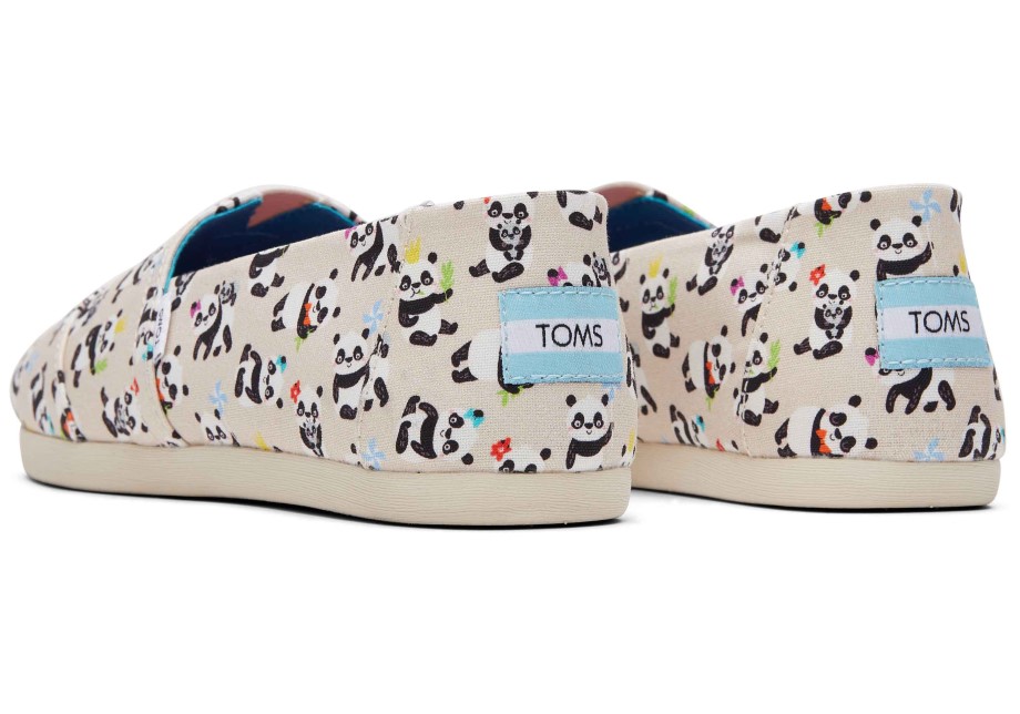 Toms Alpargatas Panda Fiesta Abedul Natural