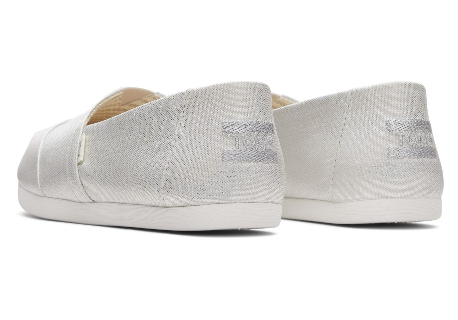 Toms Alpargata Brillo Plateado