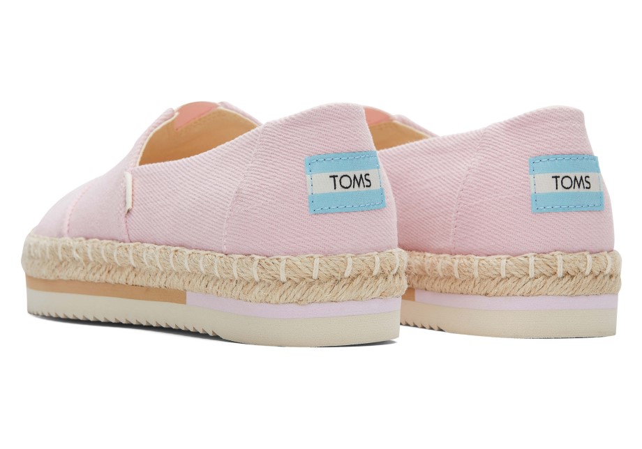 Toms Plataforma Alpargata Rosa Calcáreo