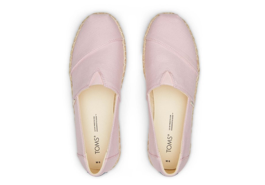 Toms Plataforma Alpargata Rosa Calcáreo