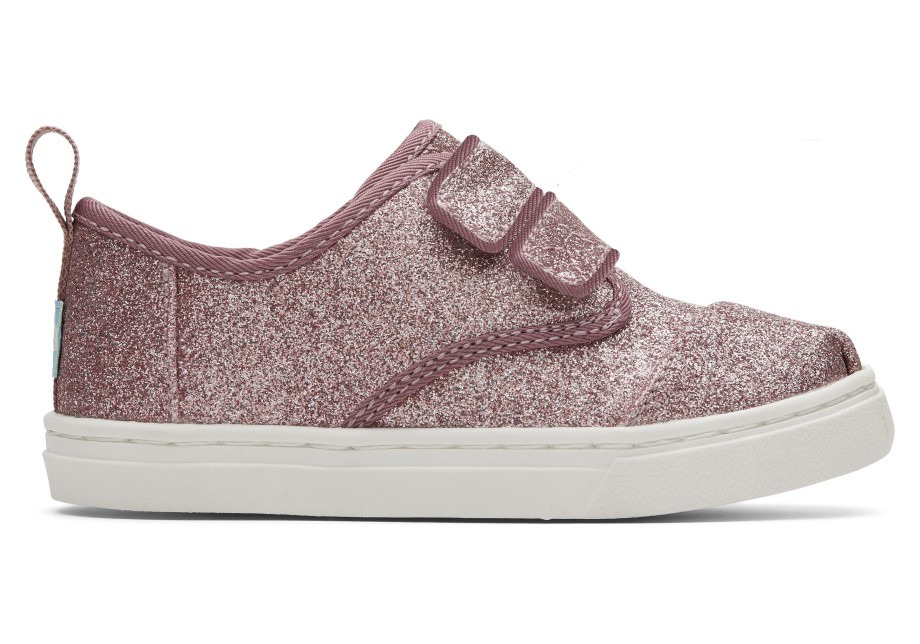 Zapatillas Toms Tiny Cordones Rosa