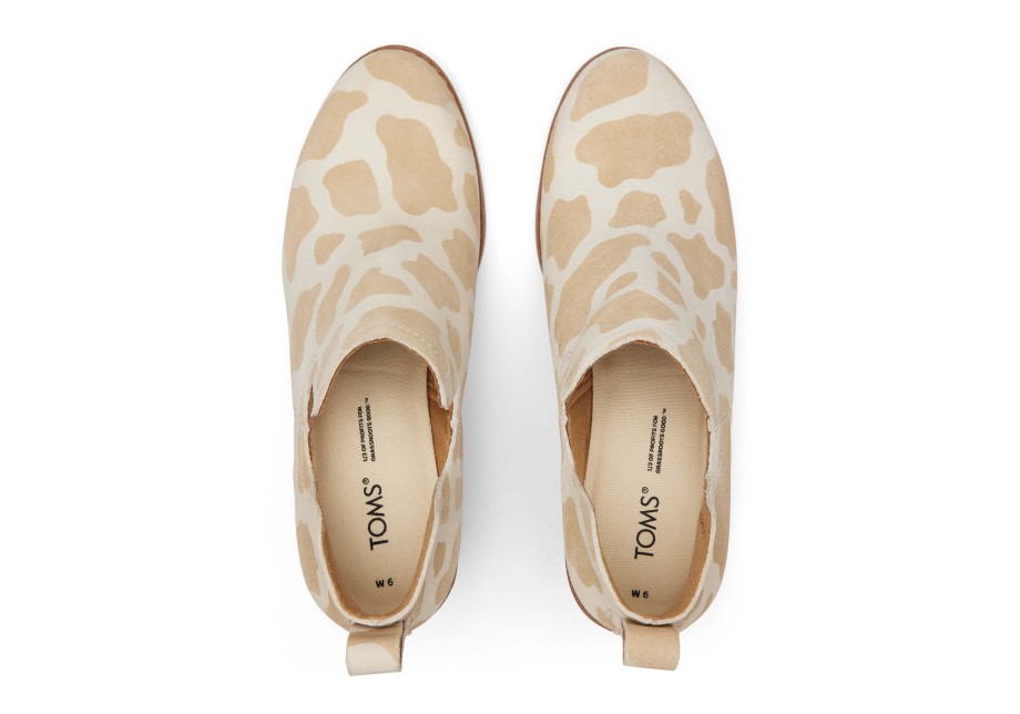 Toms Kallie Cuña Botín Vaca Estampado