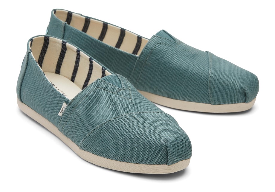 Toms Alpargata Verde Pino Plata