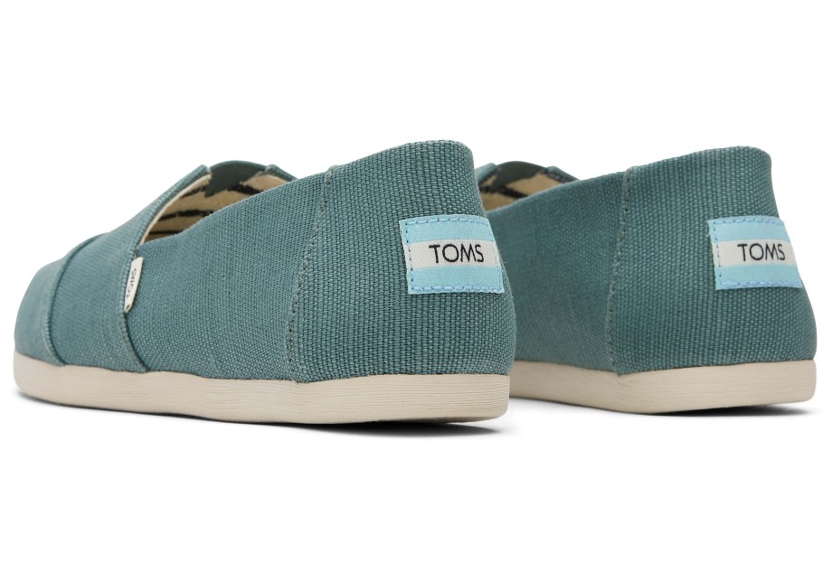Toms Alpargata Verde Pino Plata