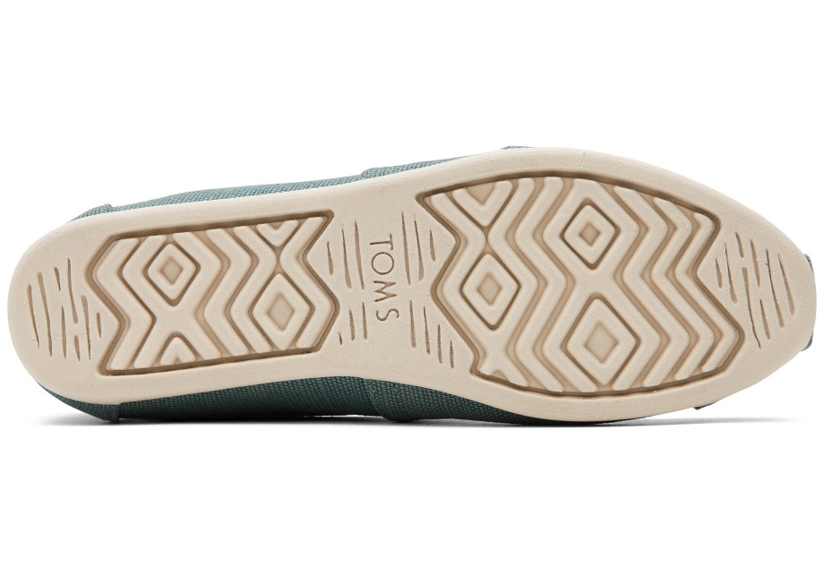 Toms Alpargata Verde Pino Plata