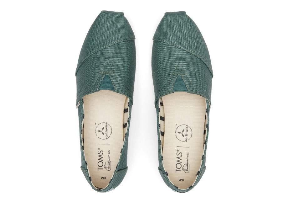 Toms Alpargata Verde Pino Plata