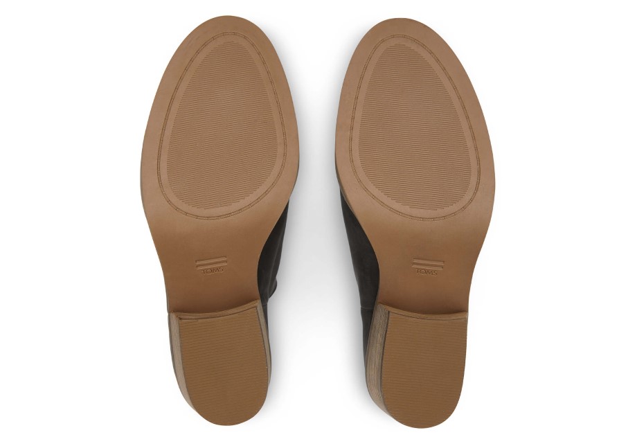 Botín De Toms Everly Cuero Negro