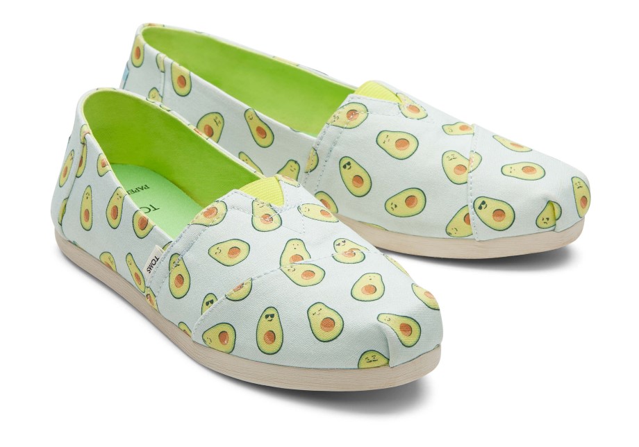 Toms Alpargata Fuente De Papel Verde