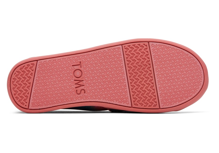 Toms Alpargata Juvenil Brillo Rosa Degradado