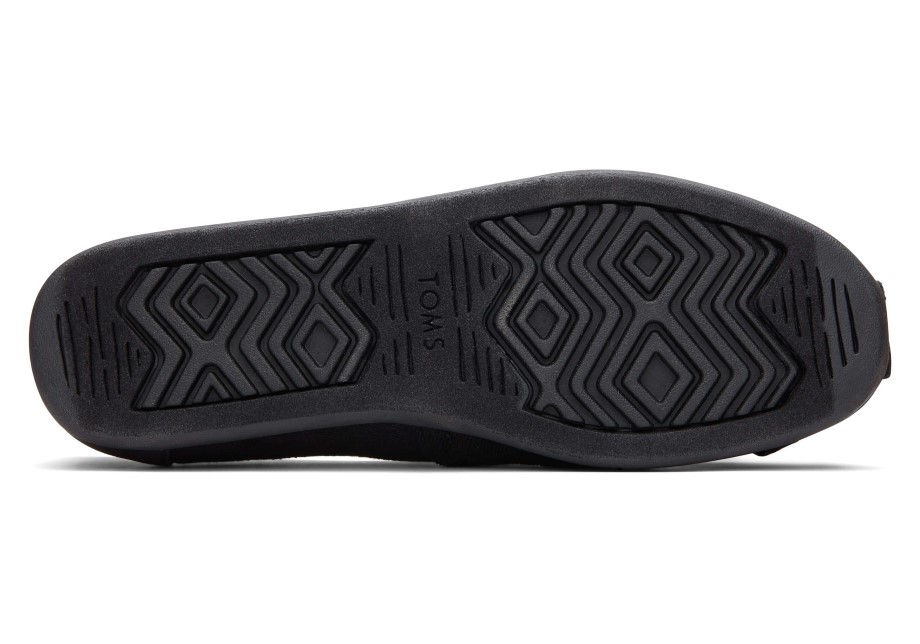 Toms Alpargata Ribete Sintético Negro-negro