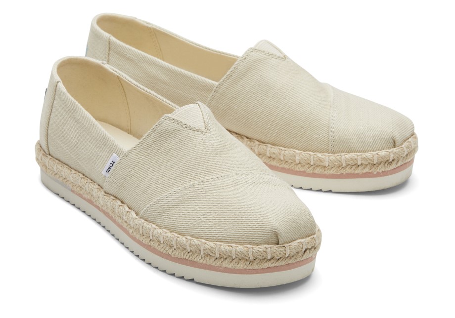 Toms Plataforma Alpargata Natural
