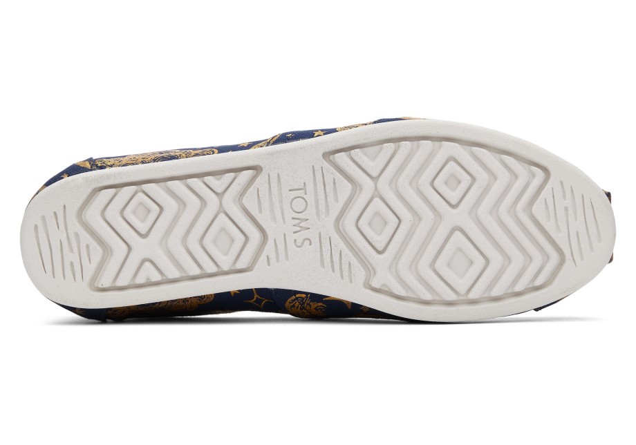 Toms Alpargata Azul Marino Celeste Florete
