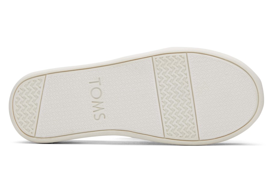 Toms Alpargata Juvenil Brillo Plata