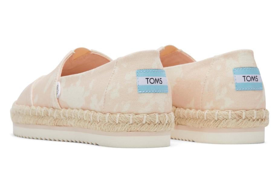 Toms Alpargata Cuerda Plataforma Lona Desteñida