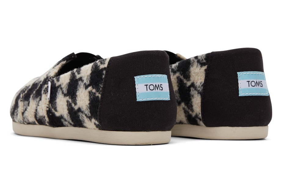 Toms Pata De Gallo Alpargata Negro-blanco