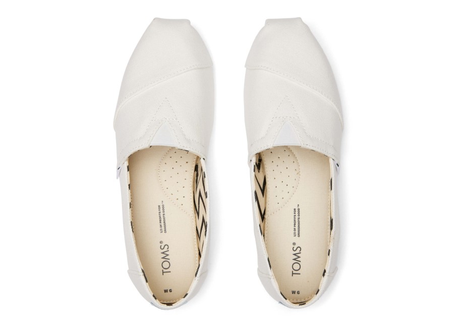 Toms Alpargata Lienzo De Algodón Reciclado Blanco
