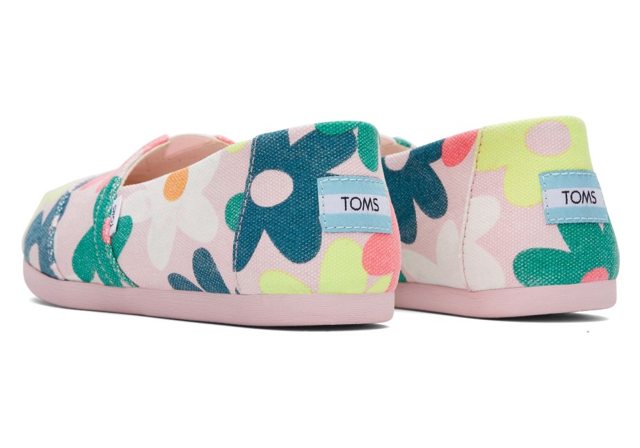 Toms Alpargata Retro Floral Rosa Calcáreo