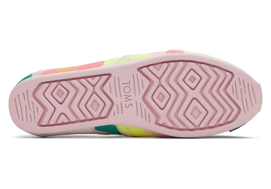 Toms Alpargata Retro Floral Rosa Calcáreo