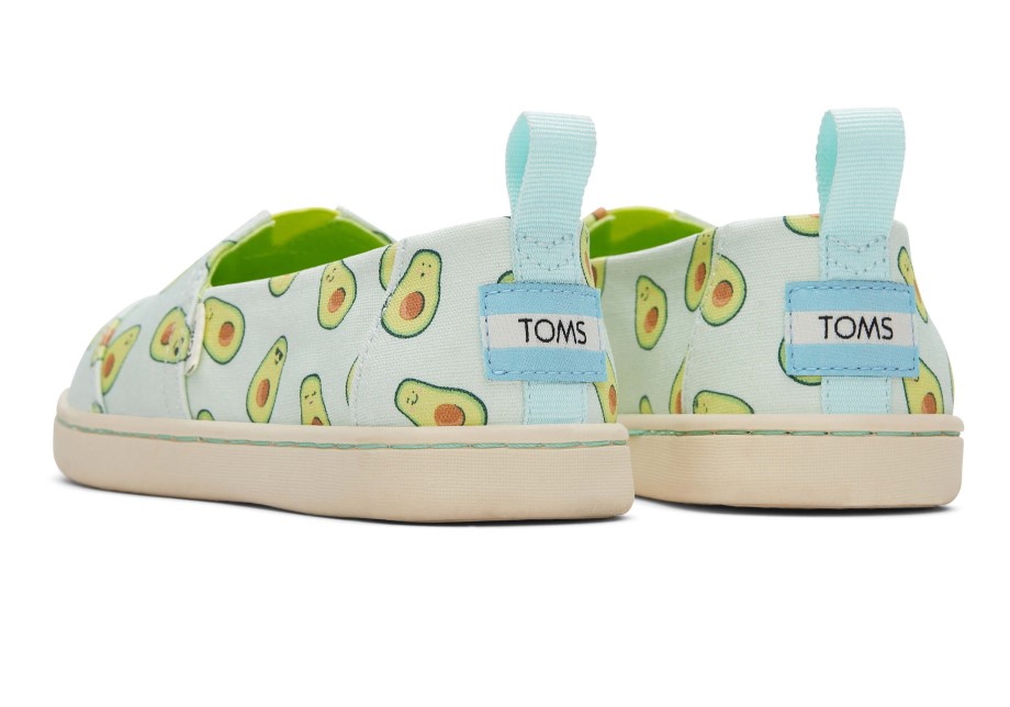 Toms Juvenil Alpargata Fuente De Papel Luz Aqua