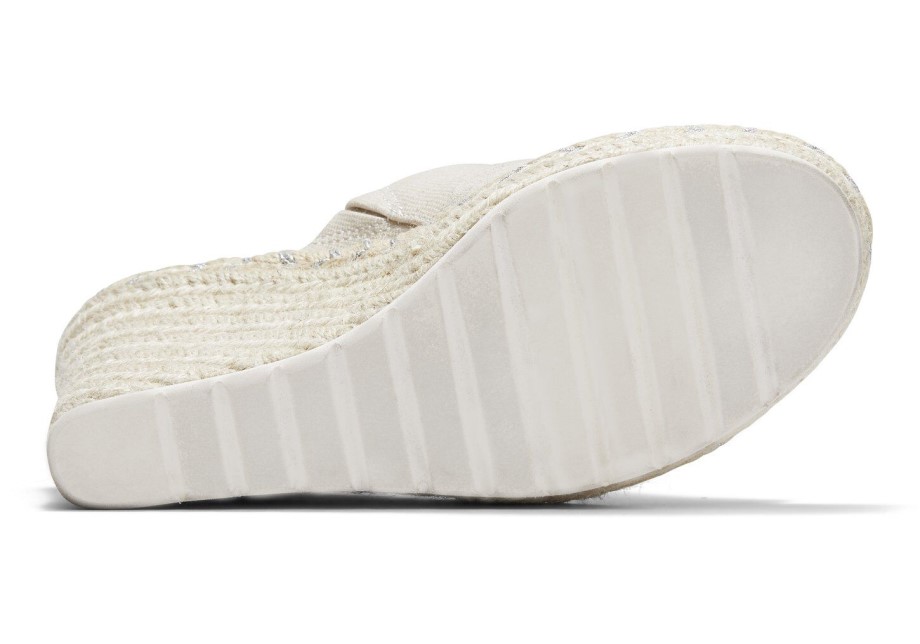 Toms Monica Mule Tacón De Cuña Natural